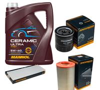 DENCKERMANN Controllo Set 5L MANNOL Ceramic 5W-40 Per Citroën Jumper Kasten