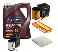 DENCKERMANN Controllo Set 5L MANNOL Ceramic 5W-40 Per Fiat Panda 1.3 D