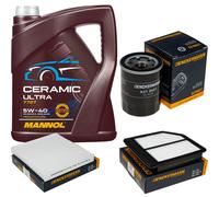 DENCKERMANN Controllo Set 5L MANNOL Ceramic 5W-40 Per Honda Civic VIII