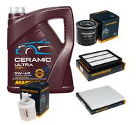 DENCKERMANN Controllo Set 5L MANNOL Ceramic 5W-40 Per KIA Sportage 1.6 GDi