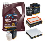 DENCKERMANN Controllo Set 5L MANNOL Ceramic 5W-40 Per KIA Stonic 1.0 T-GDi