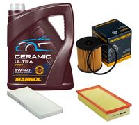 DENCKERMANN Controllo Set 5L MANNOL Ceramic 5W-40 Per Lancia Phedra 2.0 D