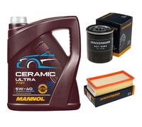DENCKERMANN Controllo Set 5L MANNOL Ceramic 5W-40 Per Mitsubishi Colt VI 1.3