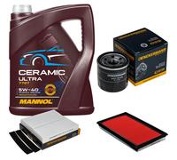 DENCKERMANN Controllo Set 5L MANNOL Ceramic 5W-40 Per Nissan Murano II 3.5