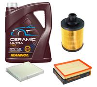 Denckermann Controllo Set 5L mannol Ceramic 5W-40 per Opel