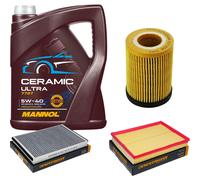 DENCKERMANN Controllo Set 5L MANNOL Ceramic 5W-40 Per Opel Astra H 1.4