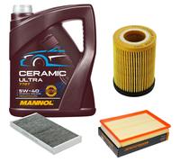 DENCKERMANN Controllo Set 5L MANNOL Ceramic 5W-40 Per Opel Corsa C 1.2