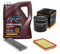 DENCKERMANN Controllo Set 5L MANNOL Ceramic 5W-40 Per Opel Vectra B 1.6I 16V