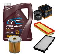 DENCKERMANN Controllo Set 5L MANNOL Ceramic 5W-40 Per Opel Vivaro Kasten 1.9