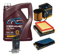 DENCKERMANN Controllo Set 5L MANNOL Ceramic 5W-40 Per Peugeot 206 CC 1.6 16V