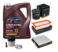 DENCKERMANN Controllo Set 5L MANNOL Ceramic 5W-40 Per Renault Clio IV
