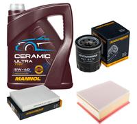 DENCKERMANN Controllo Set 5L MANNOL Ceramic 5W-40 Per Renault Espace V 1.8