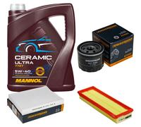 DENCKERMANN Controllo Set 5L MANNOL Ceramic 5W-40 Per Renault Kangoo 1.9 DTi