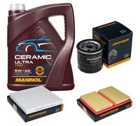 DENCKERMANN Controllo Set 5L MANNOL Ceramic 5W-40 Per VW Golf VII 1.0 TSI