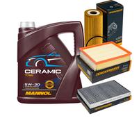 Denckermann Controllo Set 5L mannol Ceramica 5W-30 per Audi A6 Avant 1.9