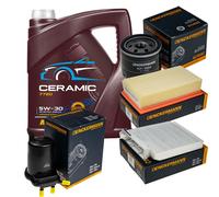 Denckermann Controllo Set 5L mannol Ceramica 5W-30 per Nissan Note 1.5 DCI