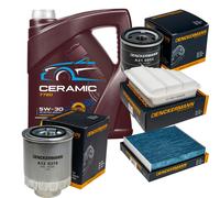 Denckermann Controllo Set 5L mannol Ceramica 5W-30 per Toyota Auris Ruota 1.4