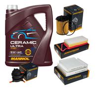 Denckermann Controllo Set 5L mannol Ceramica 5W-40 per Peugeot 207 1.4