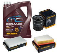 Denckermann Controllo Set 5L mannol Ceramica 5W-40 per Renault Fluence 2.0
