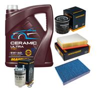 Denckermann Controllo Set 5L mannol Ceramica 5W-40 per Renault Scénic III.
