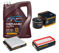 Denckermann Controllo Set 5L mannol Ceramica 5W-40 per Smart Fortwo Cabrio