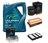 Denckermann Controllo Set 5L mannol Molibden Ultra 5W-30 per Lancia Zeta