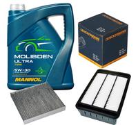DENCKERMANN Controllo Set 5L MANNOL MOLIBDEN Ultra 5W-30 Per Mitsubishi ASX