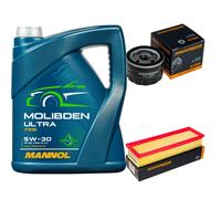 DENCKERMANN Controllo set 5L MANNOL Molibden Ultra 5W-30 per Renault Laguna
