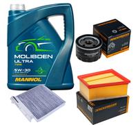 DENCKERMANN Controllo Set 5L MANNOL MOLIBDEN ULTRA 5W-30 Per Renault Logan I