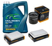 DENCKERMANN Controllo Set 5L MANNOL MOLIBDEN ULTRA 5W-30 Per SUZUKI SPLASH