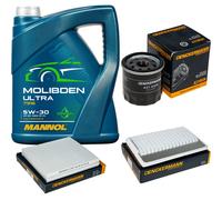 Denckermann Controllo Set 5L mannol Molibden Ultra 5W-30 per Suzuki Swift Di V