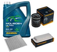DENCKERMANN Controllo set 5L MANNOL Molibden Ultra 5W-30 per Toyota Yaris