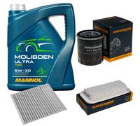 DENCKERMANN Controllo Set 5L MANNOL MOLIBDEN ULTRA 5W-30 Per Toyota Yaris