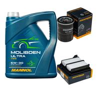 DENCKERMANN Controllo Set 5L MANNOL MOLIBDENO ULTRA 5W-30 Per Honda Jazz II