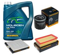 DENCKERMANN Controllo Set 5L MANNOL MOLIBDENO ULTRA 5W-30 Per KIA RIO II 1.4