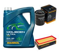 DENCKERMANN Controllo Set 5L MANNOL MOLIBDENO ULTRA 5W-30 Per Lancia Y 1.2