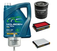DENCKERMANN Controllo Set 5L MANNOL MOLIBDENO ULTRA 5W-30 Per Nissan Terrano