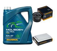 DENCKERMANN Controllo Set 5L MANNOL MOLIBDENO ULTRA 5W-30 Per Suzuki Ignis