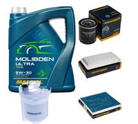 DENCKERMANN Controllo Set 5L MANNOL MOLIBDENO ULTRA 5W-30 Per Toyota Corolla