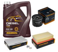 DENCKERMANN Controllo Set 5L MANNOL TDI 5W-30 Per Nissan Juke 1.5 dCi