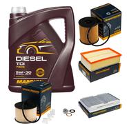 DENCKERMANN Controllo Set 5L MANNOL TDI 5W-30 Per Peugeot 308 CC 2.0 HDi