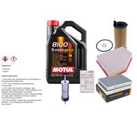 DENCKERMANN Controllo Set 5L MOTUL 8100 X-CESS 5W-40 Per BMW 5er Touring