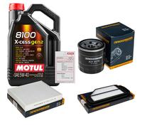 DENCKERMANN Controllo Set 5L MOTUL 8100 X-CESS 5W-40 Per Chevrolet Spark 1.0