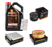 DENCKERMANN Controllo Set 5L MOTUL 8100 X-CESS 5W-40 Per Dacia Sandero Logan