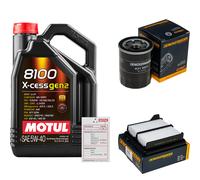 DENCKERMANN Controllo Set 5L MOTUL 8100 X-CESS 5W-40 Per Honda Jazz III 1.3I