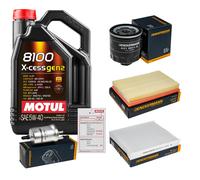 Denckermann Controllo Set 5L Motul 8100 x-Cess 5W-40 per Il VW Polo 1.4