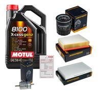 DENCKERMANN Controllo Set 5L MOTUL 8100 X-CESS 5W-40 Per Renault Fluence 2.0