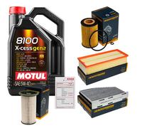 DENCKERMANN Controllo Set 5L MOTUL 8100 X-CESS 5W-40 Per VW Caddy IV Kasten
