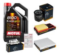 DENCKERMANN Controllo Set 5L MOTUL 8100 X-CESS 5W-40 Per VW Polo 1.4 Seat