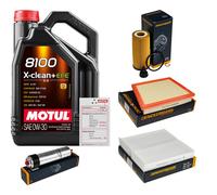 DENCKERMANN Controllo Set 5L MOTUL 8100 X-CLEAN 0W-30 Per BMW 2 Active